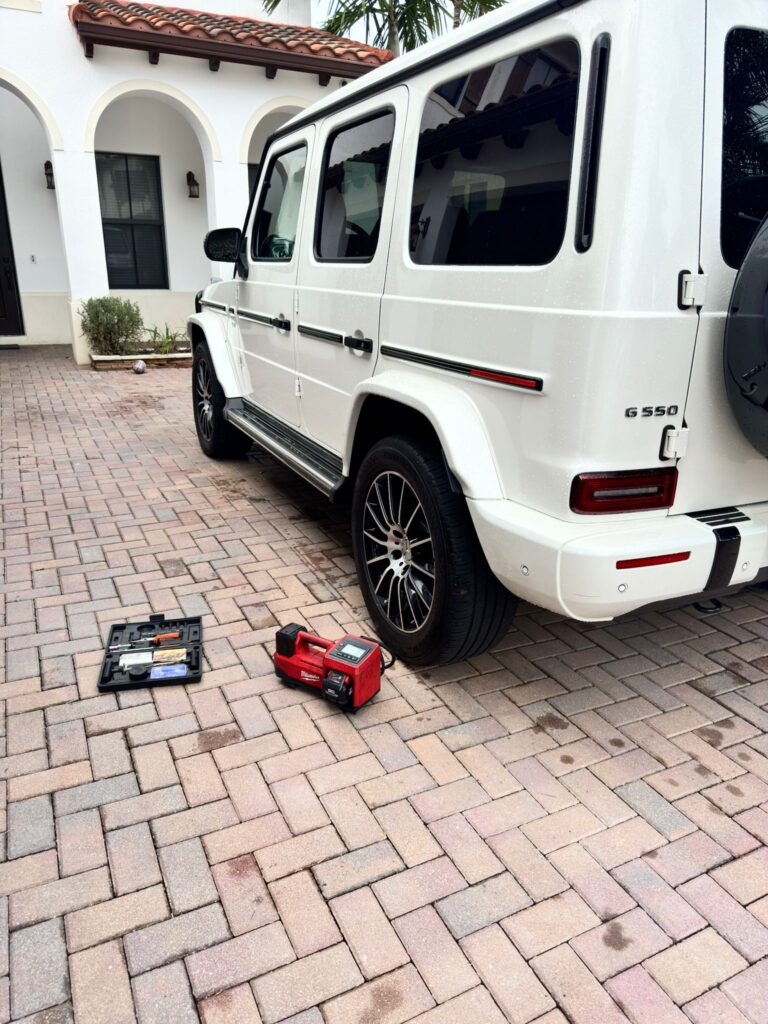 residential tire change and tire plug